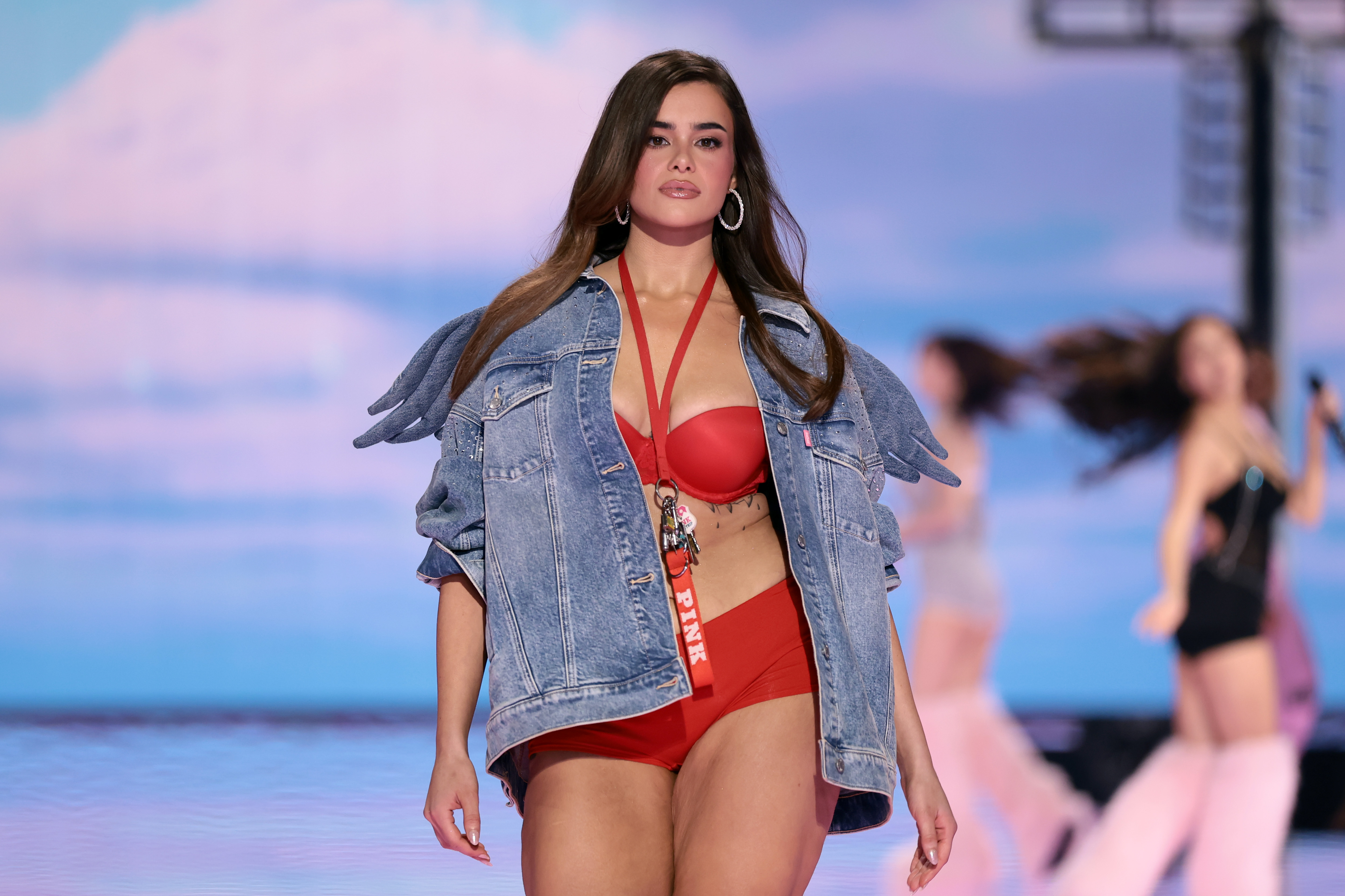 Barbie Ferreira during the Victoria's Secret Fashion Show 2025 on October 15 in New York. | Source: Getty Images