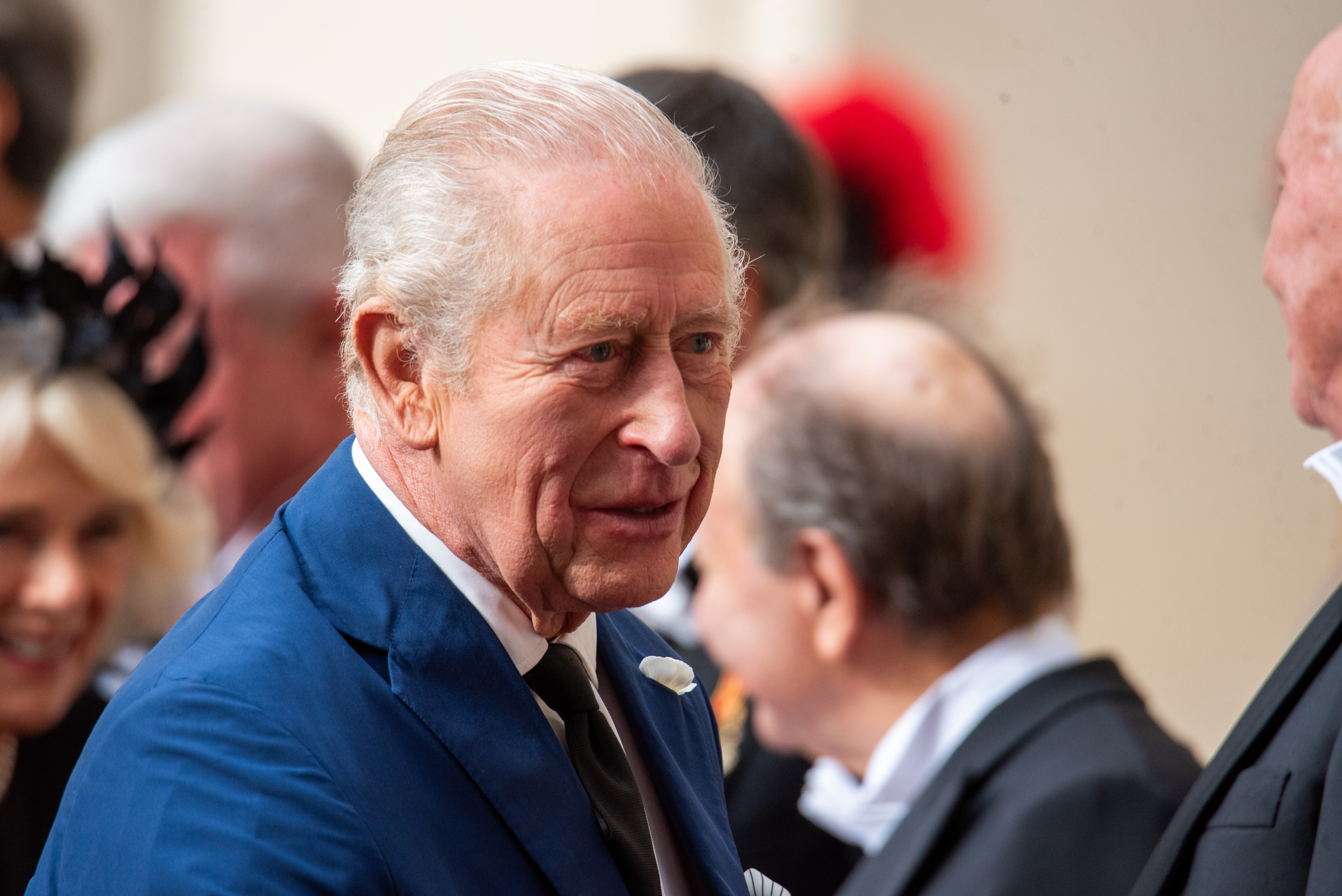 King Charles III arrives for a meeting with Pope Leo XIV at the Vatican in Rome on October 23, 2025 | Source: Getty Images
