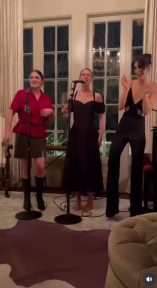 Gracie, Maggie, and Audrey have all demonstrated musical abilities inherited from their famous parents. Tim's January 2024 holiday post offered a rare opportunity to hear the sisters performing together. | Source: Instagram/thetimmcgraw