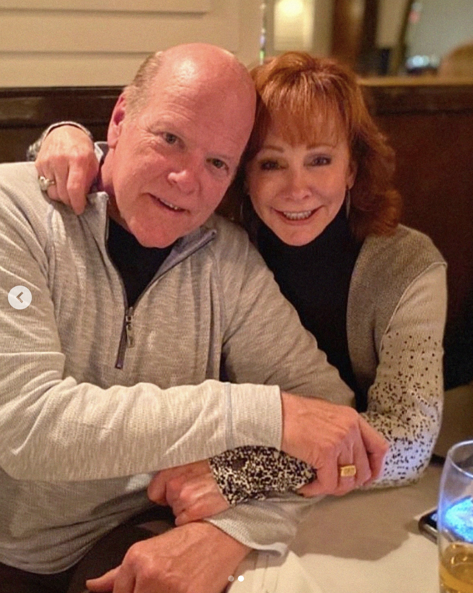 Rex Linn and Reba McEntire are pictured together, dated January 24, 2025 | Source: Instagram/reba
