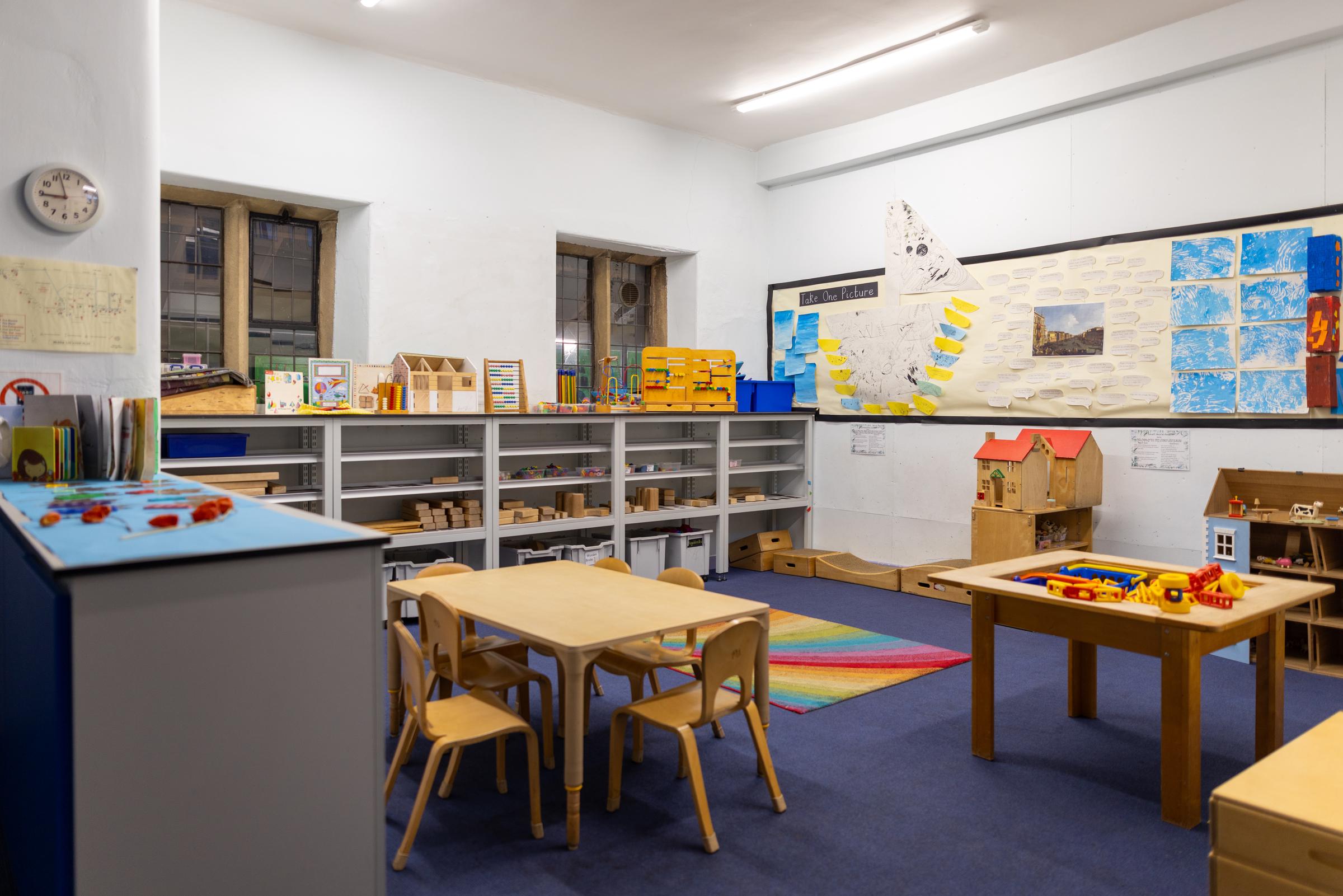 An empty elementary school classroom. | Source: Getty Images