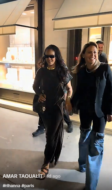 Taoualit's video followed Rihanna from the jewelry store toward her vehicle, offering a full-length view of her outfit in motion. That view would become especially relevant as commenters began focusing on one particular part of her look. | Source: TikTok/taoualitamar