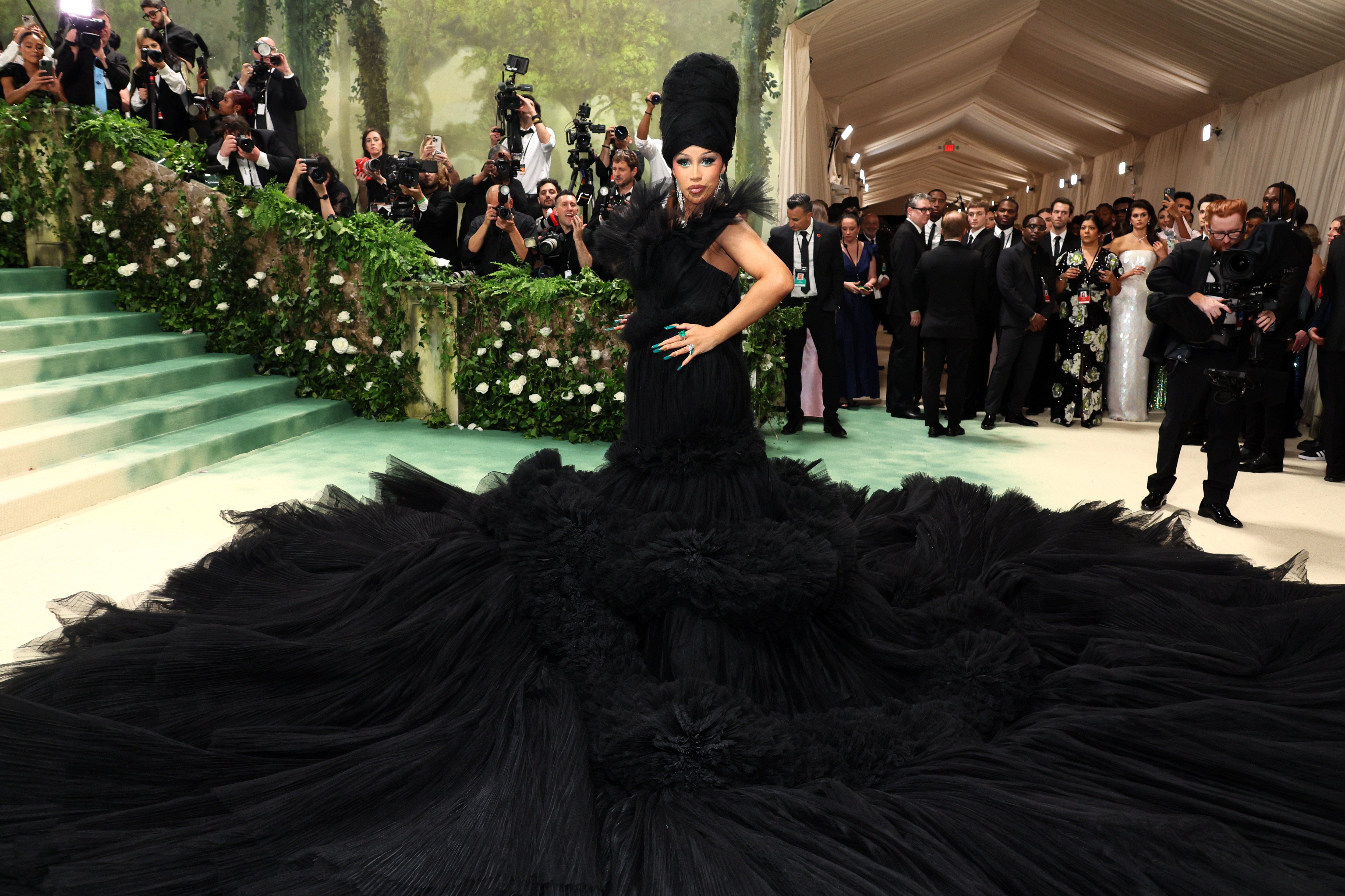 Cardi B attends The Met Gala Celebrating "Sleeping Beauties: Reawakening Fashion" at The Metropolitan Museum of Art on May 6, 2024, in New York City | Source: Getty Images
