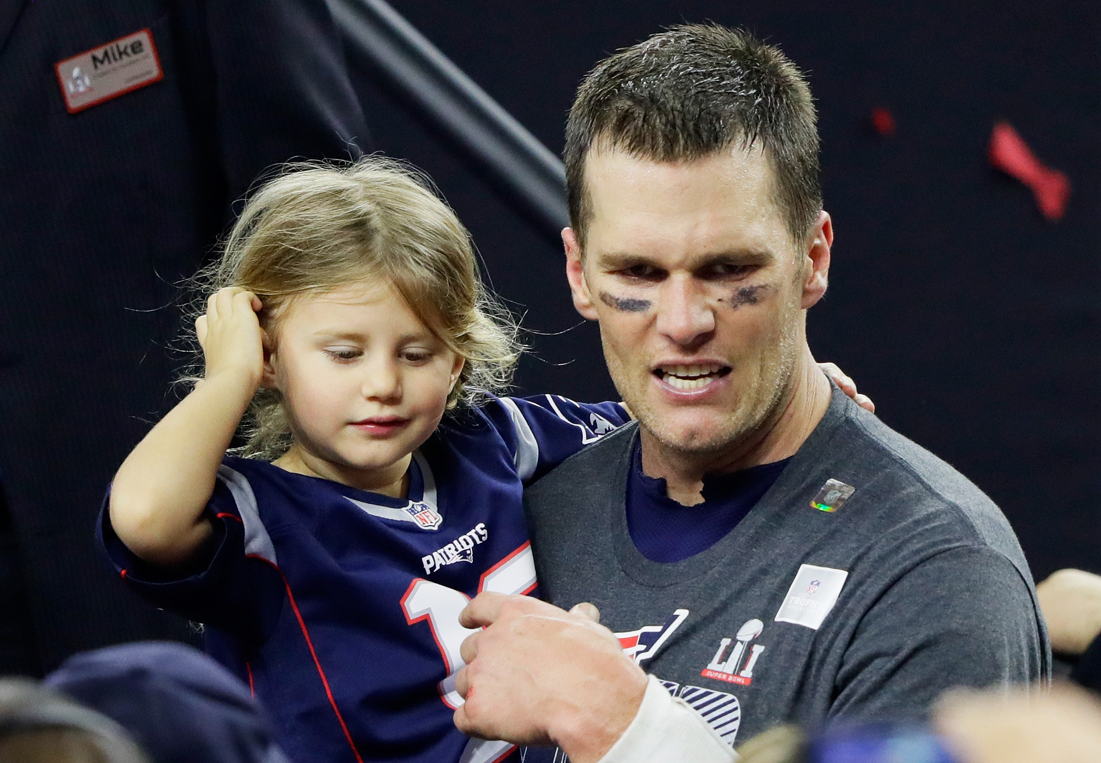 Vivian Brady was just a little girl when she joined her father on the field after the Patriots' Super Bowl LI victory in 2017. Nearly a decade later, her long hair and increasingly familiar features have prompted many fans to compare her to her mother, Gisele Bündchen.