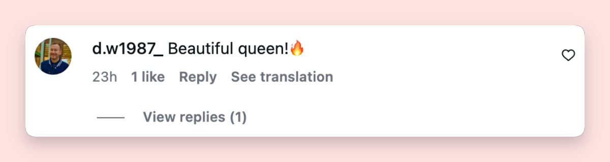 A fan comment dated March 5, 2026. | Source: Instagram/backgrid_usa