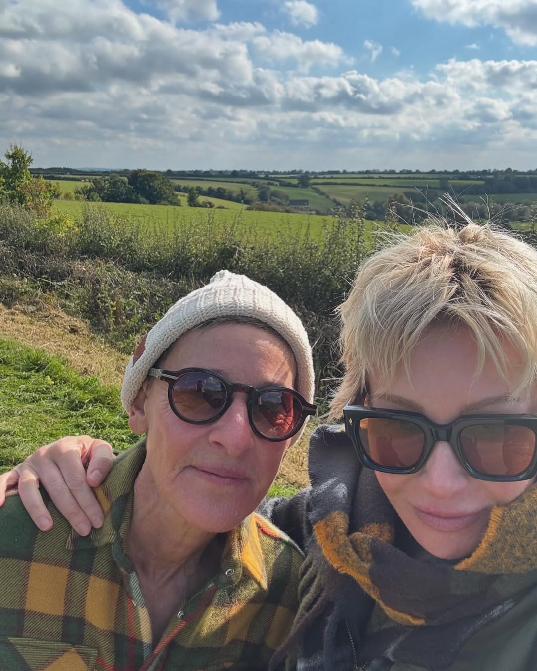 Ellen DeGeneres and Portia de Rossi from a post dated December 1, 2024. | Source: Instagram/ellendegeneres