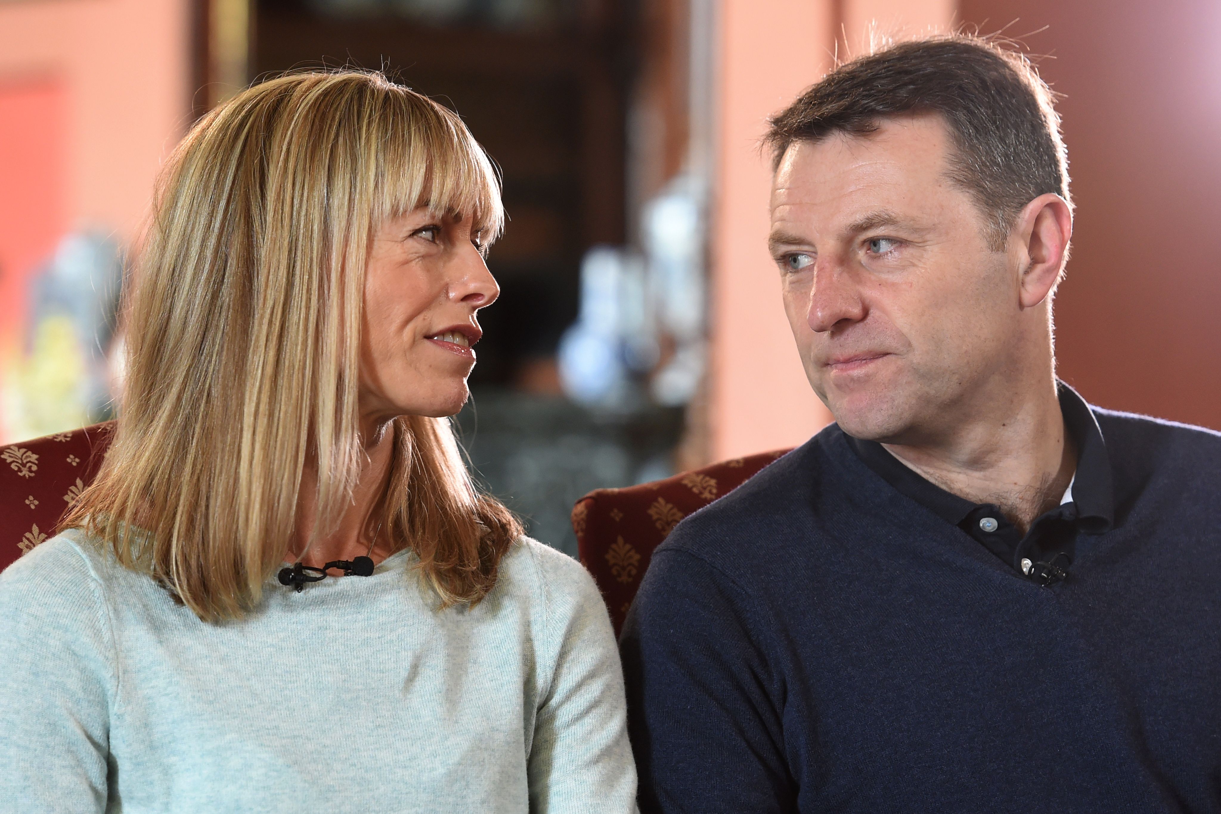 Kate and Gerry McCann during an interview on April 28, 2017, in Loughborough, England. | Source: Getty Images