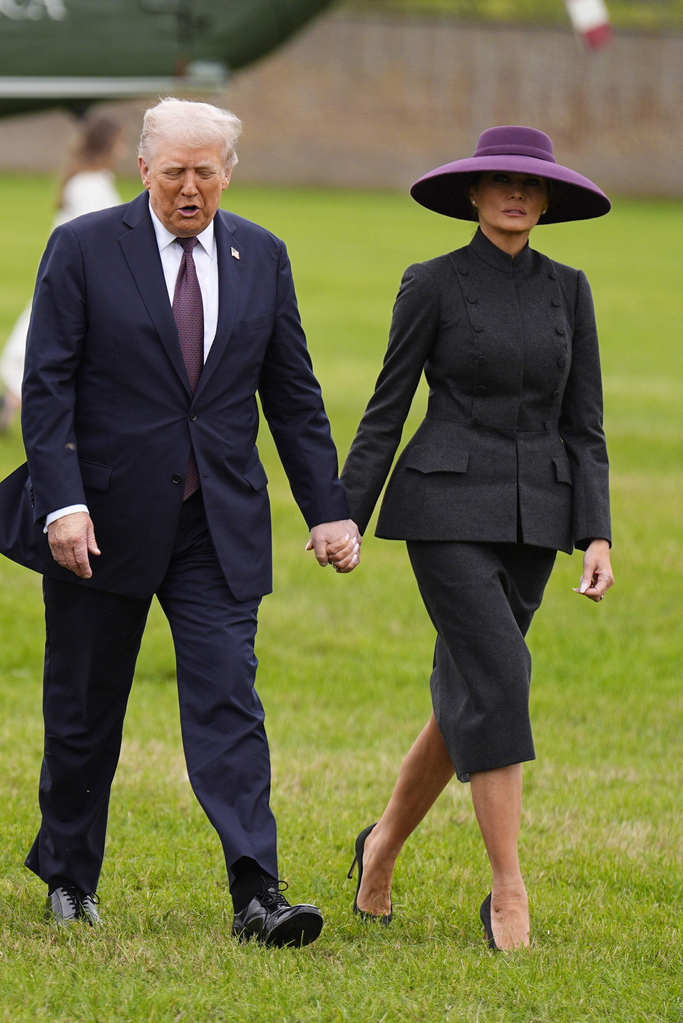 President Donald Trump and First Lady Melania Trump arrive for a state visit at Windsor Castle on September 17, 2025 | Source: Getty Images