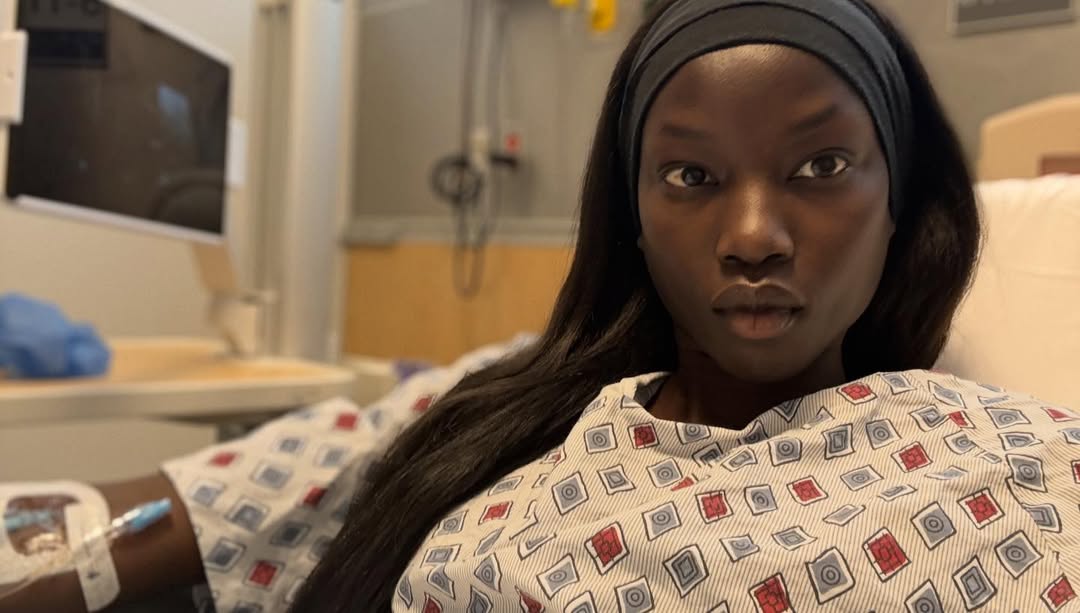 Anok Yai shares a photo from the hospital in December 2025 | Source: Instagram/anokyai