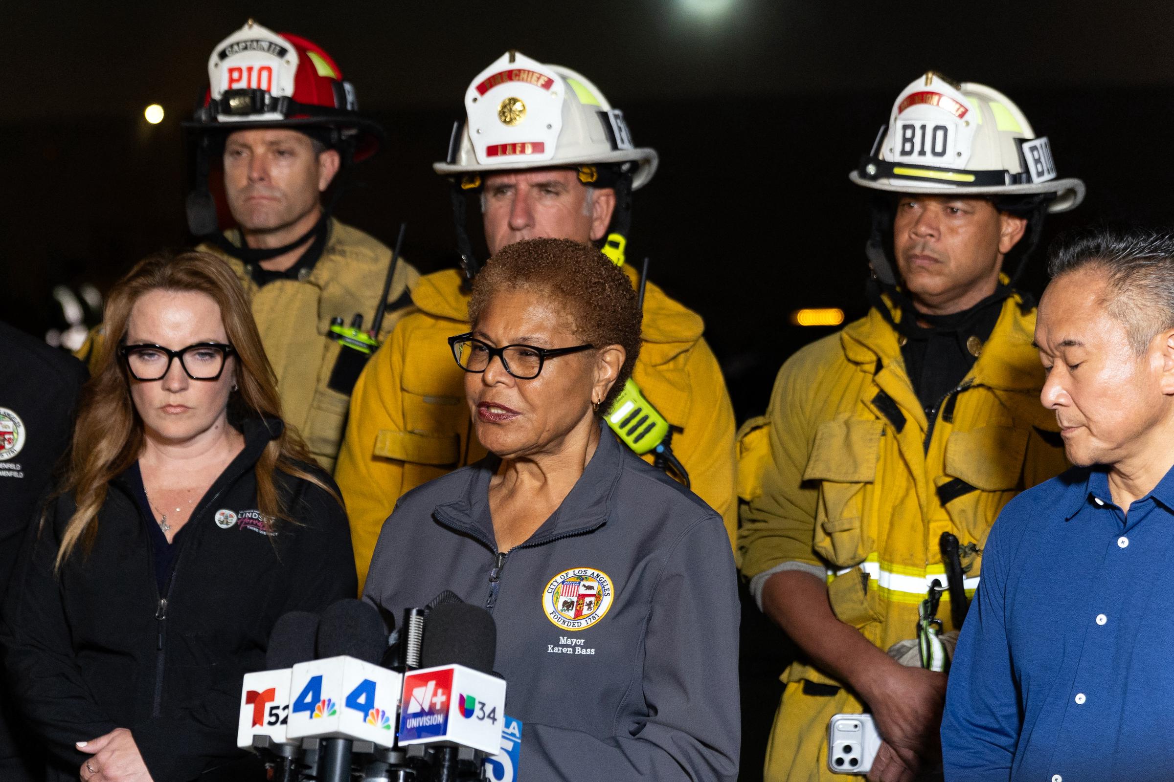 The LAPD later highlighted the role journalists like Moreno and Marciniw played in Los Angeles, calling media partners' work “essential to public safety” and honoring their dedication. | Source: Getty Images